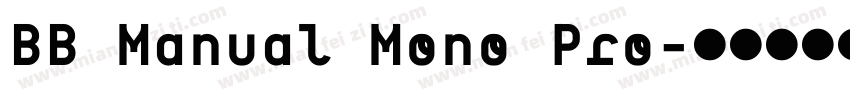 BB Manual Mono Pro字体转换